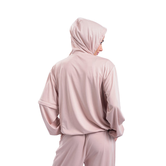 Velvere Off-Duty Jacket Champagne - womens track jacket UAE, back view