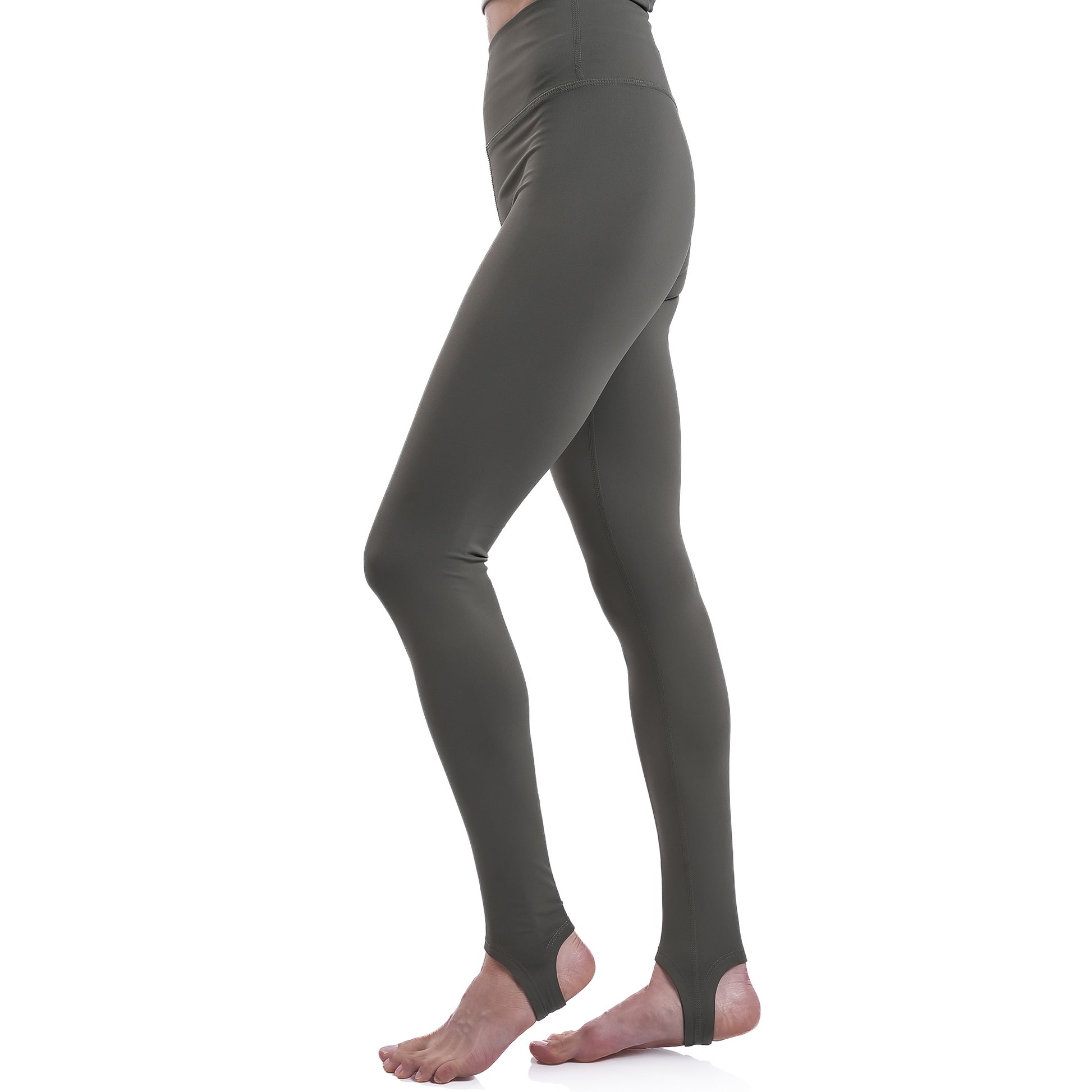 Velvere Align Leggings Olive - modest activewear leggings UAE, back view